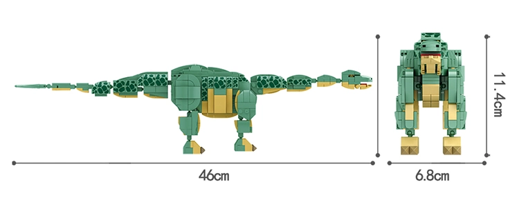 Woma Toys Kids Educational Children Boy Girl DIY Plastic Jurassic World Big Dinosaur Model Little Brick Small Building Block Set Toy Dinosaur