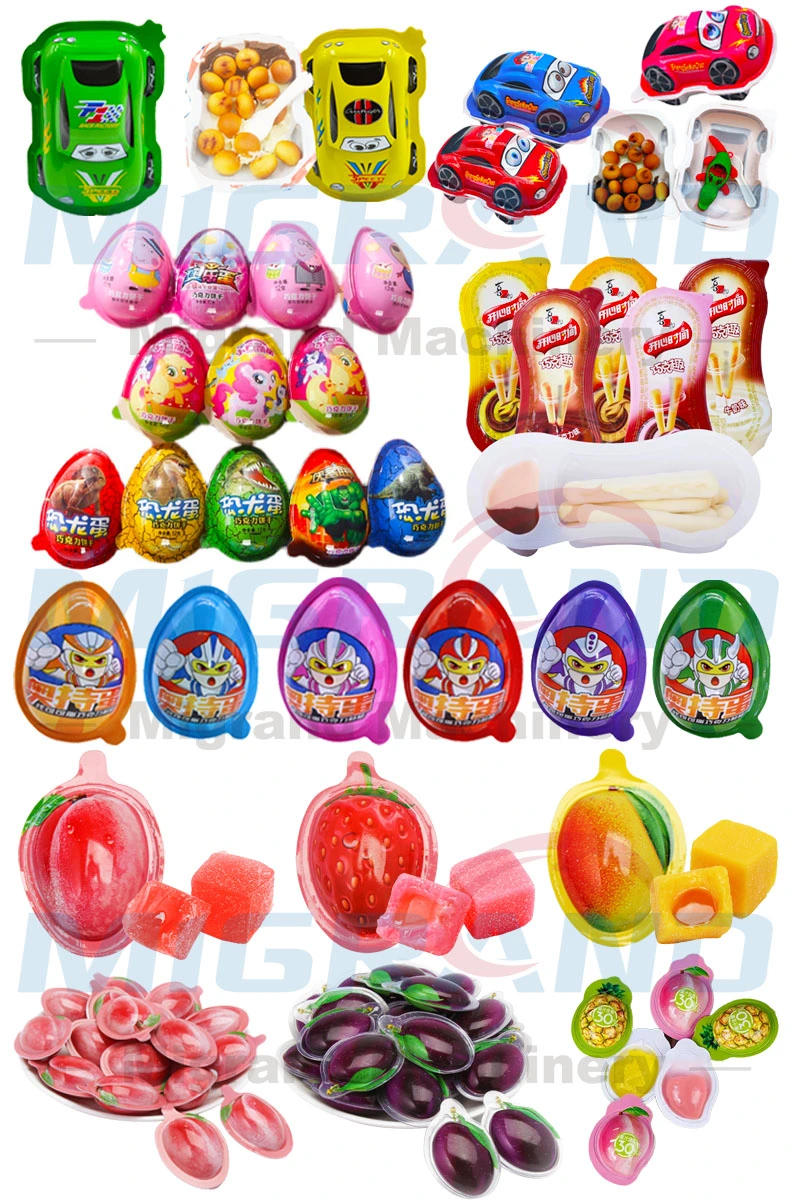 Toys and Chocolate Biscuit Lucky Joy Egg Machine Most Popular Surprise Egg Making Machine for Dinosaur Eggs / Altman Eggs /Car Story Eggs