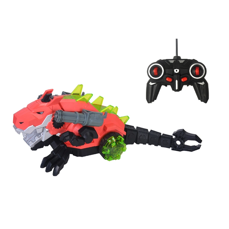 New Item Cool RC Radio Remote Control Car Remote Control Dinosaur with Spray Belt Lamp Sound Band for Kids