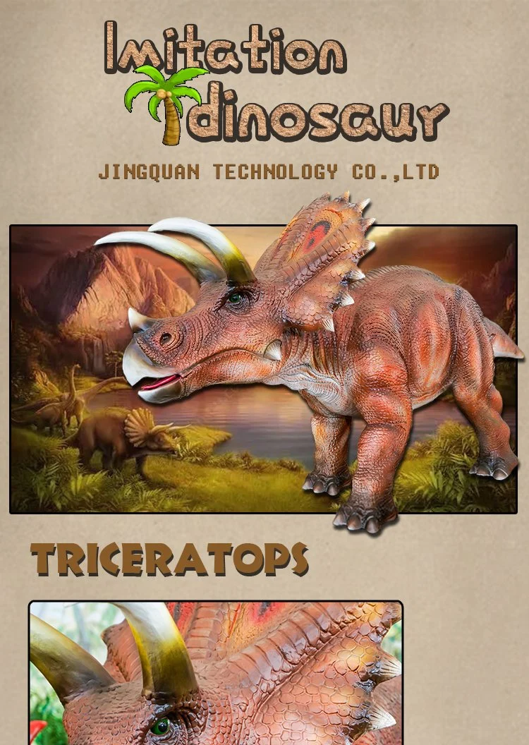 Animatronics Dinosaur Triceratops Robotic Dinosaur Large Simulsation Animals Playground Animatronics Dinosaur Big Dinosaur Toy