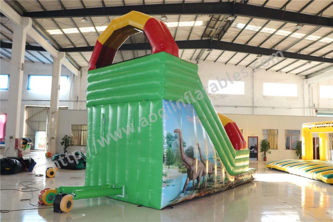 Used Commercial Single Lane Inflatable Slide Inflatable Dinosaur Standard Slide (AQ913-7)