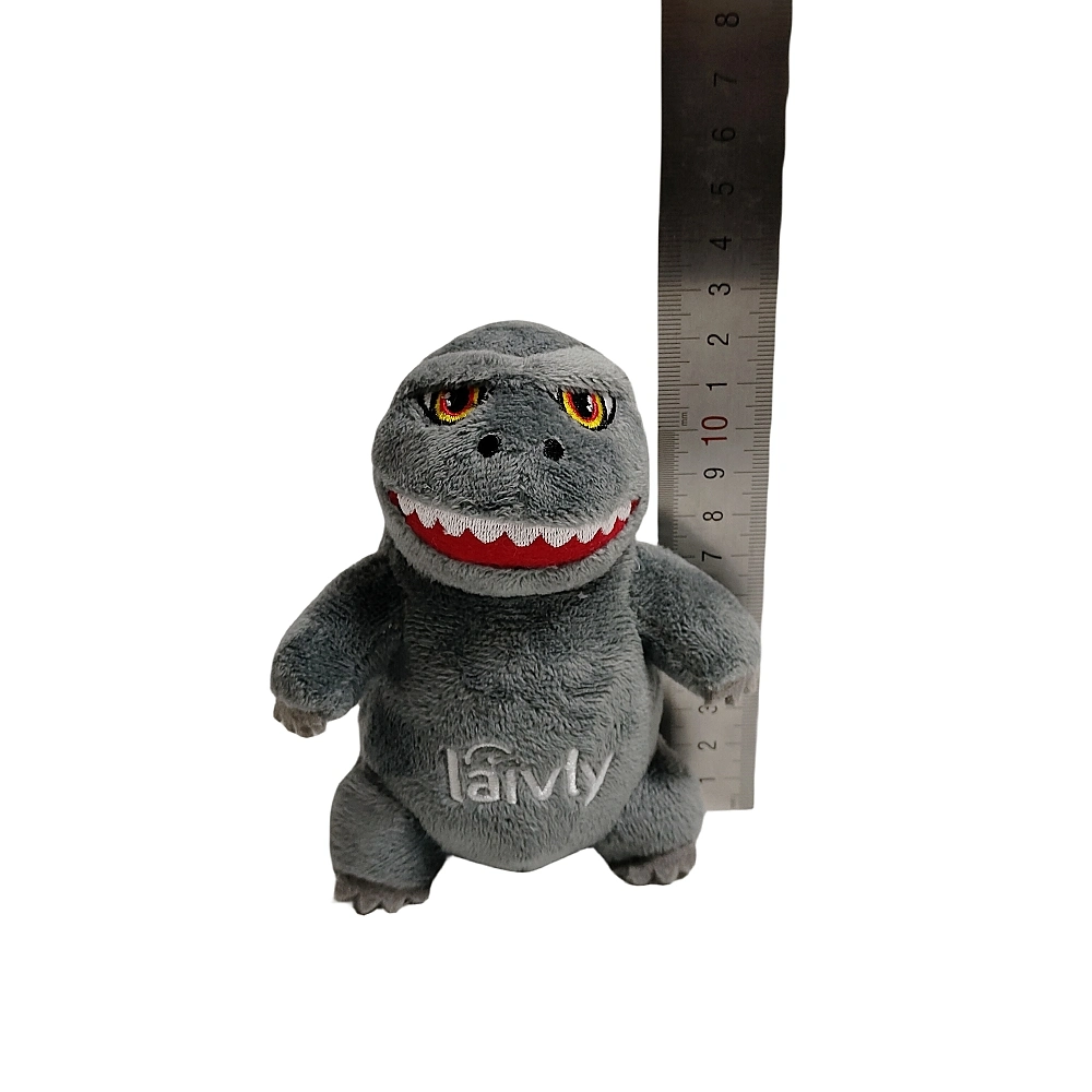 Grey Godzilla Soft Plush Stuffed Animal Dragon Kids Mv Toys