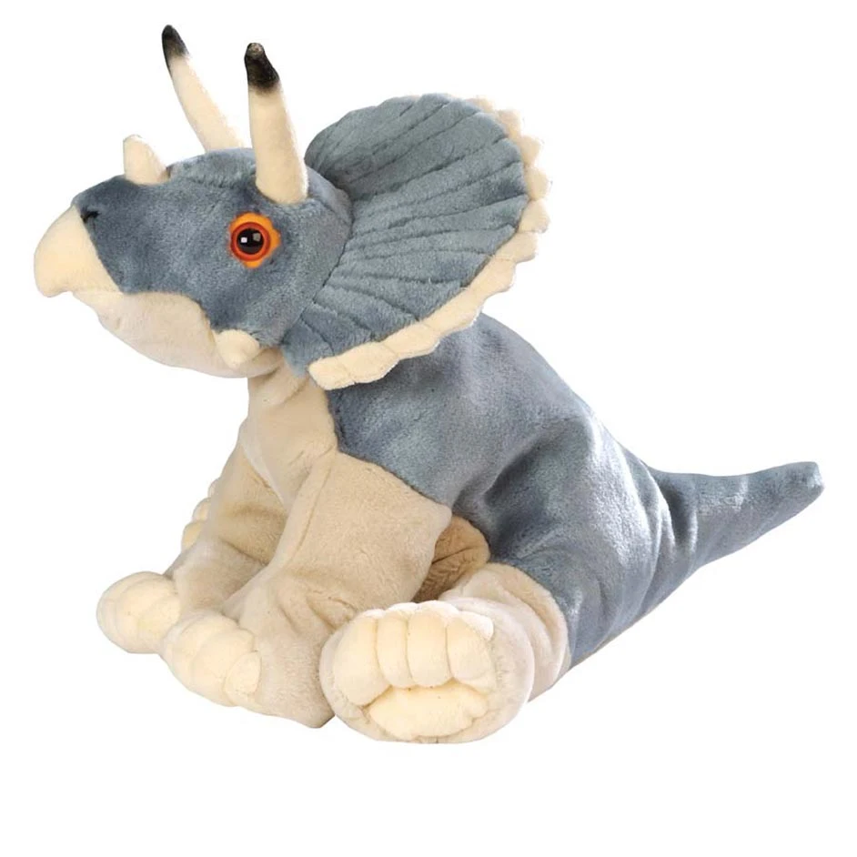 OEM Cute Spike Simulation Triceratops Stuffed Toy Dinosaur