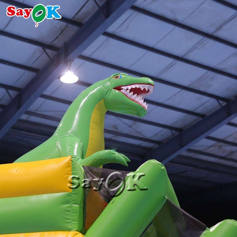 Wild Animals Theme Dinosaur Splash Inflatable Water Slide Inflatable Bouncer Bouncy Jumping Castle Bounce House Combo with Slide for Sale