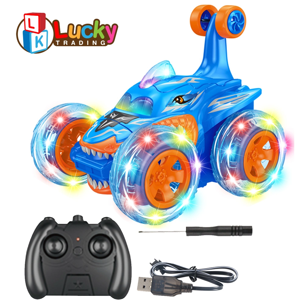 2.4GHz Fast Stunt RC Truck Dinosaur Car with Wheel Light