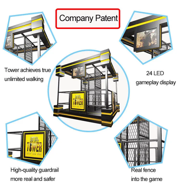Shooting Simulator Tower Walking Platform Video Gun Games Vr Shooting Machine
