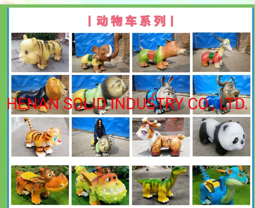 Children Electric Walking Dinosaur Rides Non Coin Electric Ride on Animals