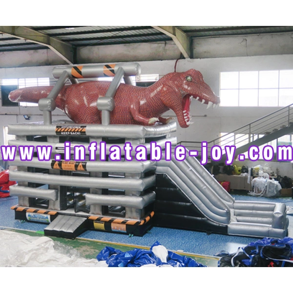 2021 New Design 9X4.5X6m Giant Inflatable Dinosaur Slide