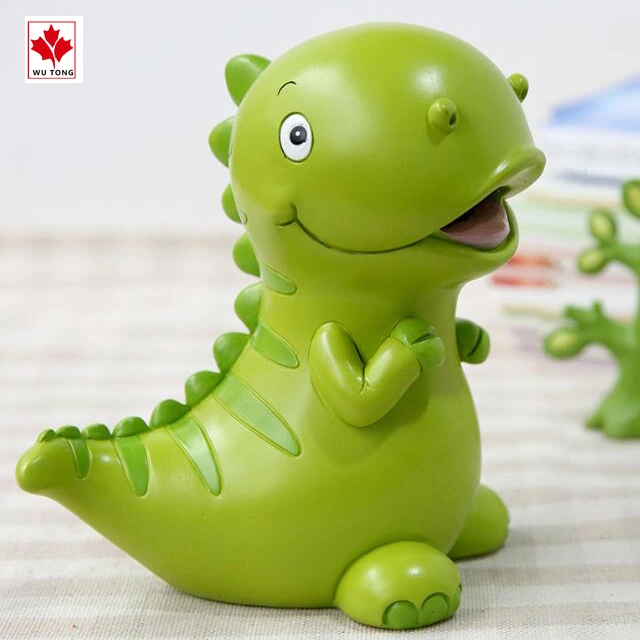 Wholesale Resin Dinosaur Piggy Bank Animal Coin Bank Home Decoration