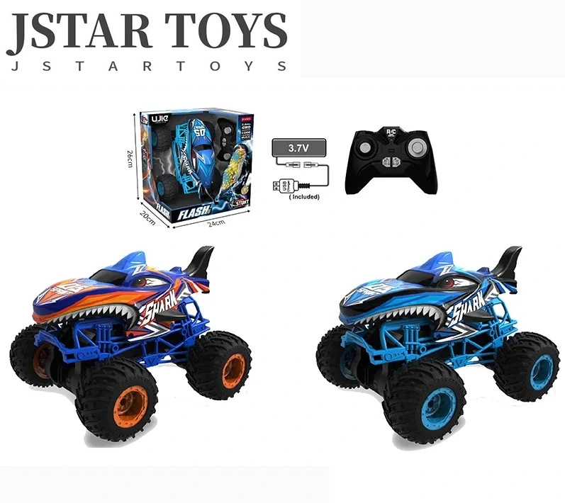 High Speed 2.4G Spray Truck 360 Rotation RC Remote Control Stunt Drift Dinosaurs Car