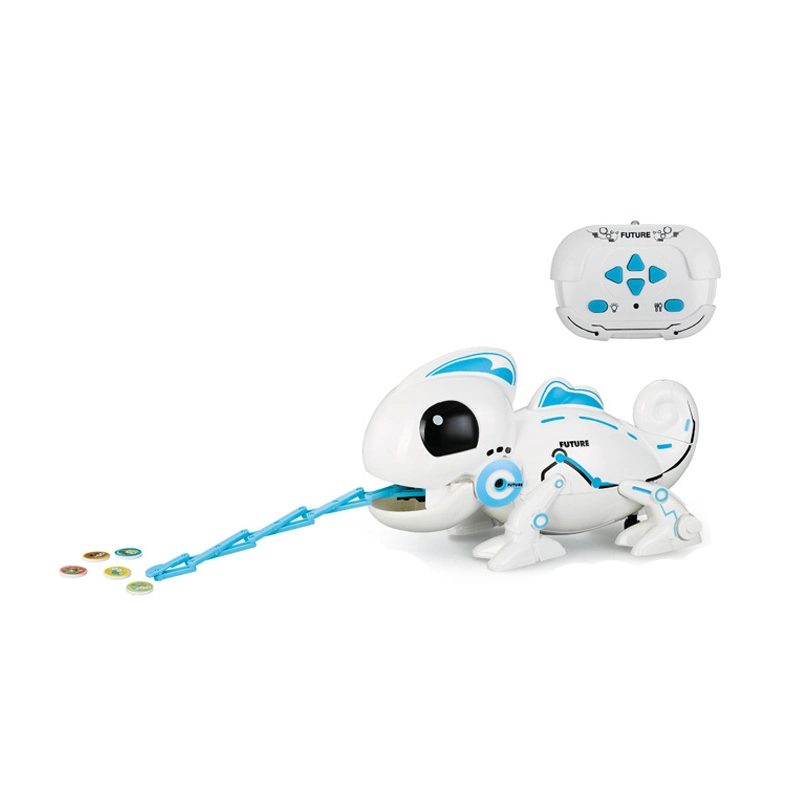 2.4G Remote Control Chameleon Dinosaur Toy with Colorful Light and Sound