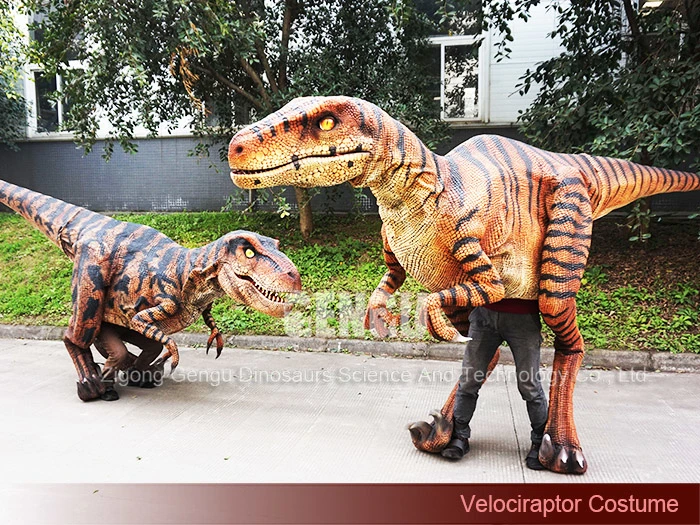 Raptor Dinosaur Costume Adult Walking Dinosaur Costume