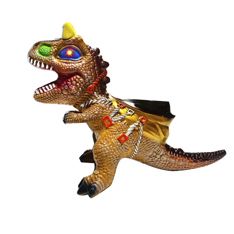 Soft Rubber Ride on Dinosaur Jumping Toy for Kids