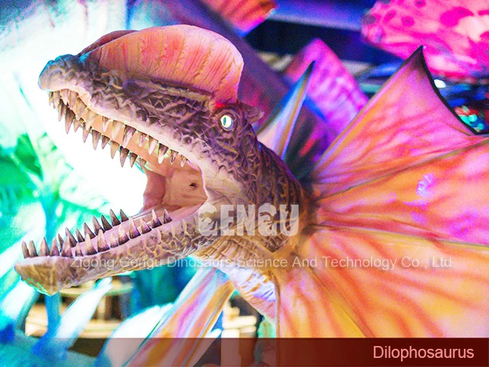 Animatronic Dilophosaurus Models Exhibit Simulation Animatronic Dinosaur