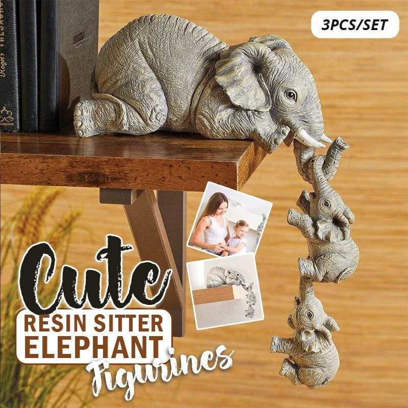 Cute Elephant Figurines. Cute Elephant Figurinesart and Craft Decoration