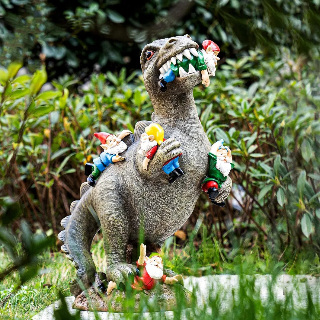 Statues Outdoor Decor Dinosaur Art Outdoor Garden Decor Garden Gnome