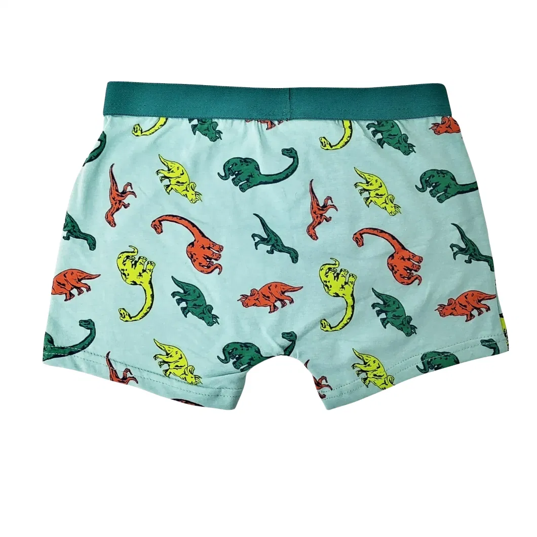 Cute Dinosaur Printing Comfort Cotton Spandex Kids Underpants Wholesale