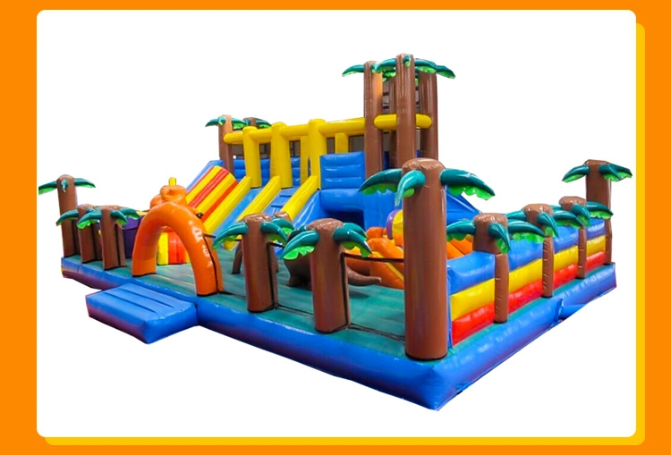 Favorite Dinosaur Park Inflatable Tents Theme Bouncy Castle Castle Slide for Kids