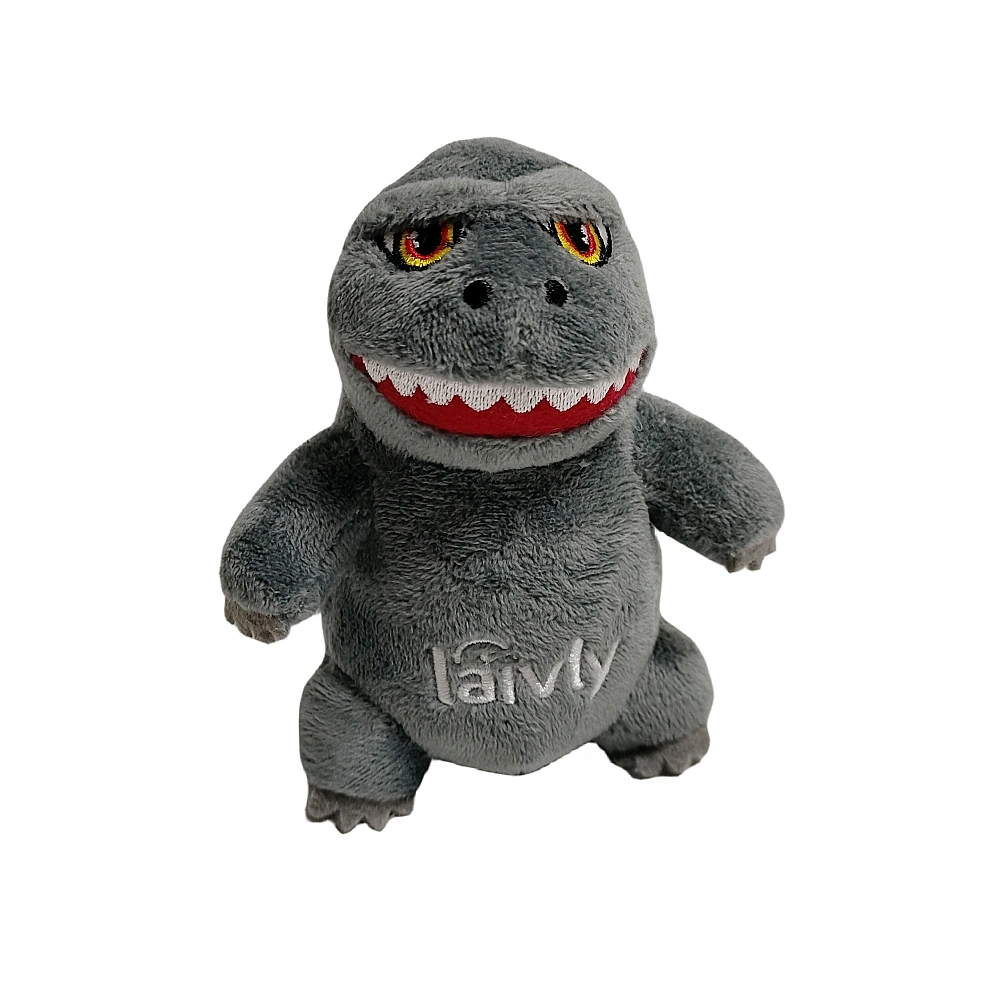 Grey Godzilla Soft Plush Stuffed Animal Dragon Kids Mv Toys