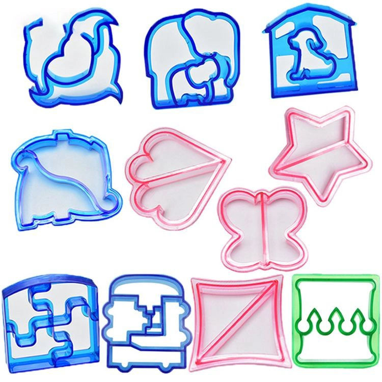 Kids Butterfly Crown Dinosaur Puzzle Bread Sandwich Cutter