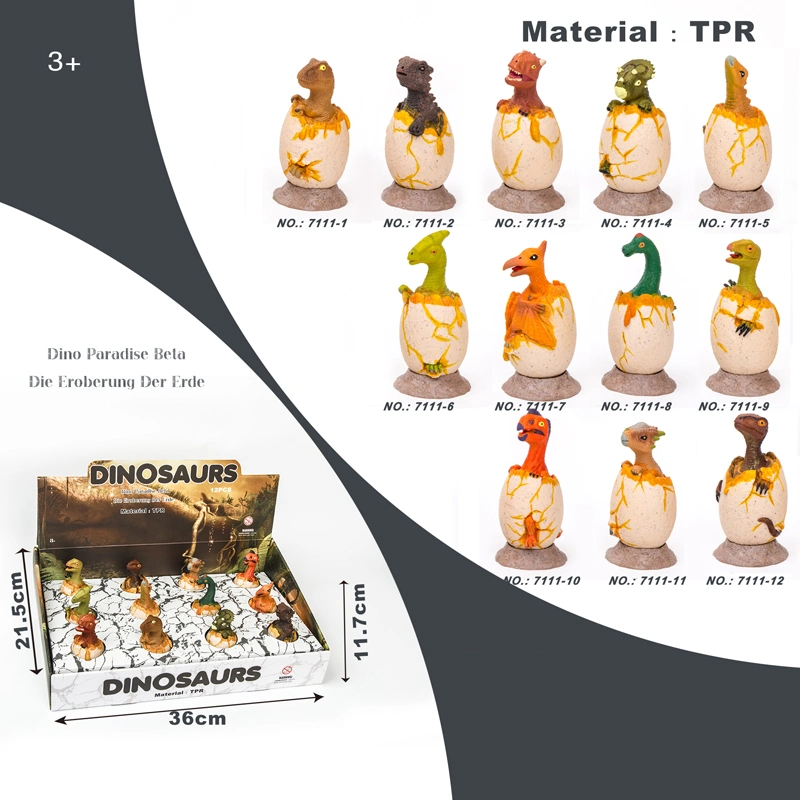 Wholesale TPR Mini Imitation Kids Toys Realistic Interesting Children Toy Love Favrious Simulation Plastic Hot Sale Small Dinosaur Egg