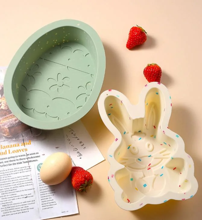 Silicone Easter Eggs Dinosaur Eggs Rabbit Cake Baking Tools Cake Mold