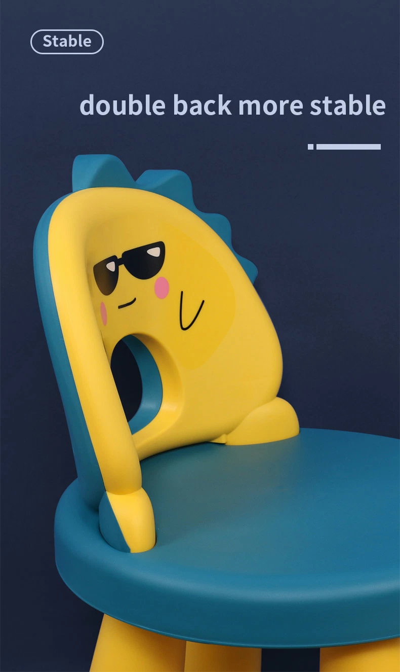 Soft Baby Cartoon Chair Cute Plastic Dinosaur Shape PP Chair