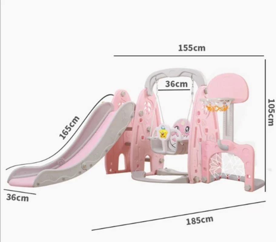 Cartoon Dinosaur Children&prime;s Slide and Swing Combination Toys and Playpens