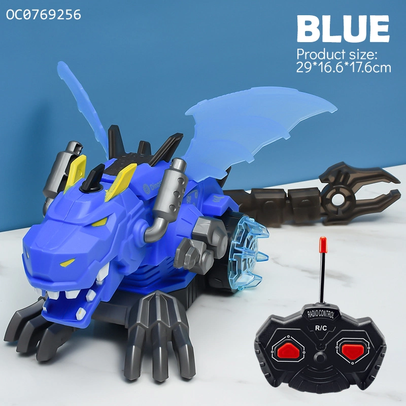 Dinosaur Fire Dragon with Spray Function RC Car for Kids Boys Toy