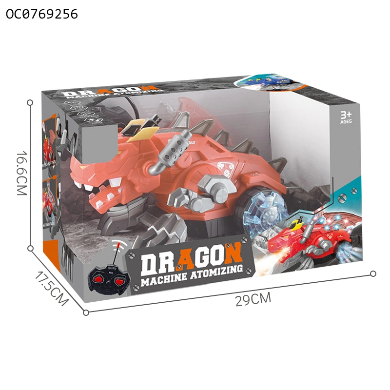 Dinosaur Fire Dragon with Spray Function RC Car for Kids Boys Toy