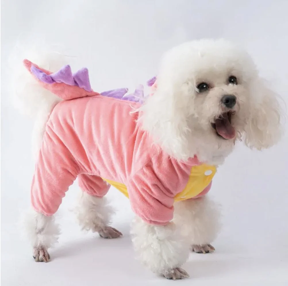 New Hot Selling Halloween Dinosaur Cotton Costumes for Small Medium Pet Dogs