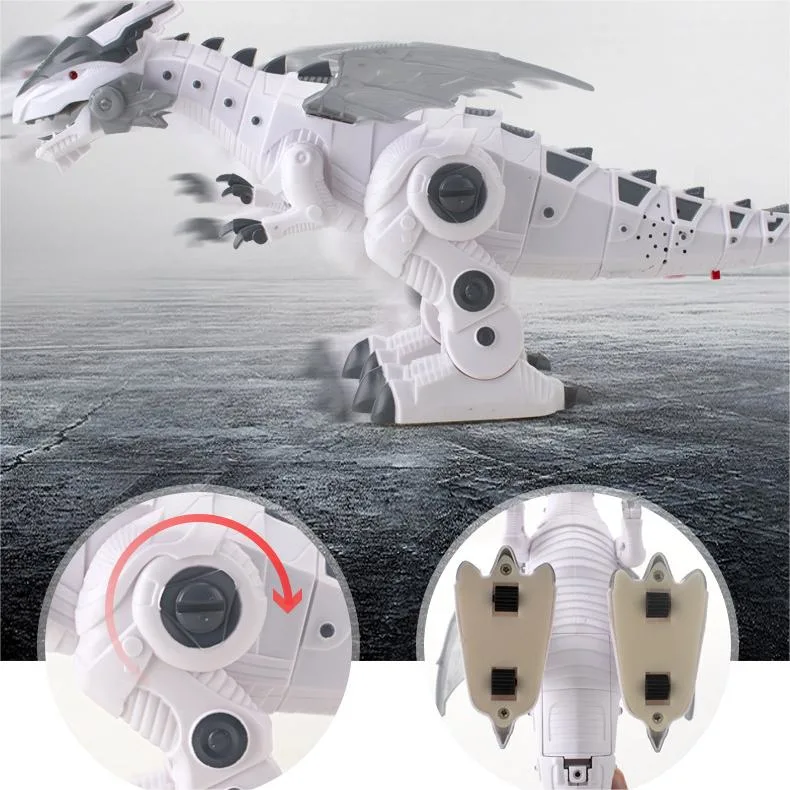 Exquisite and Beautiful Electromechanical Dinosaur Factory Wholesale Children Light-Emitting Plastic Toy