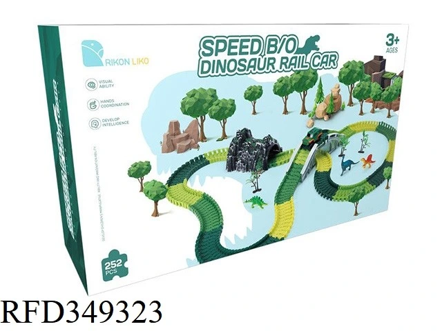 Variable Speed B/O Dinosaur Rail Car Dinosaur Track Toy