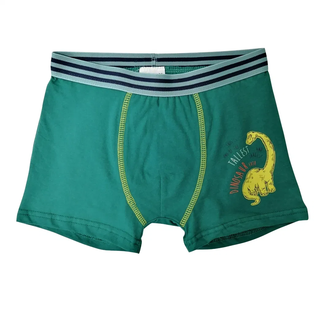 Cute Dinosaur Printing Comfort Cotton Spandex Kids Underpants Wholesale