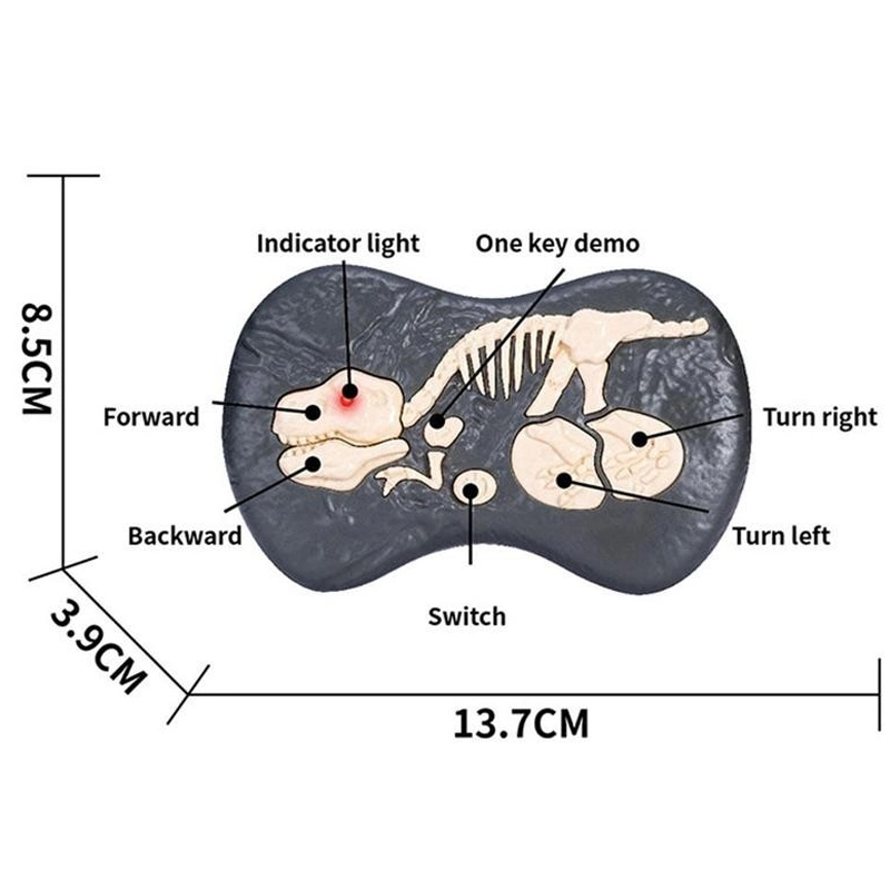 Remote Control Velociraptor Jurassic Dino Toys 2.4GHz Electronic RC Dinosaur Robot with LED Lightup Walking Roaring Rechargeable Raptor Birthday Gifts