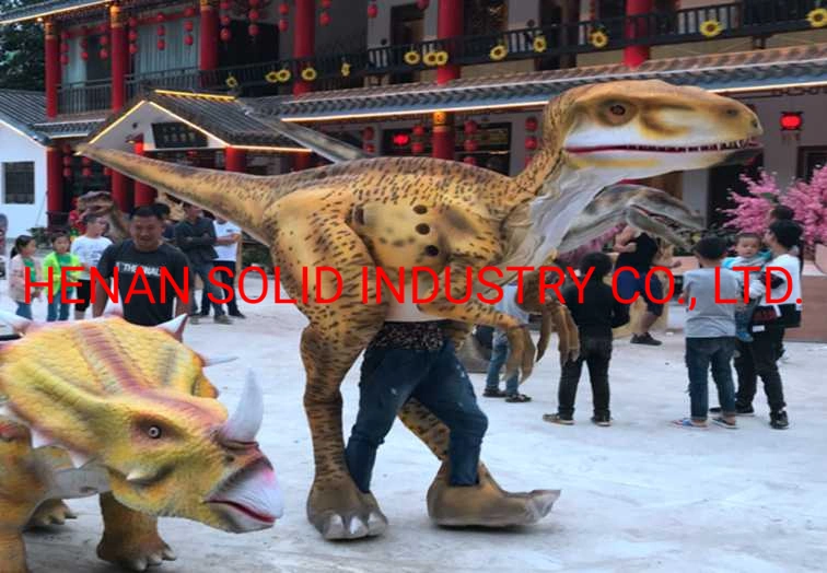 Realistic Velociraptor Animatronic Walking Dinosaur Costume