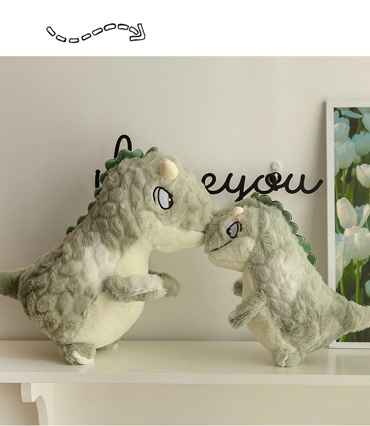 Yanxiannv Wholesale Custom Label Factory Manufacturing New Design Kawai Stuffed Animal Toys Children Plush Toy Dinosaur