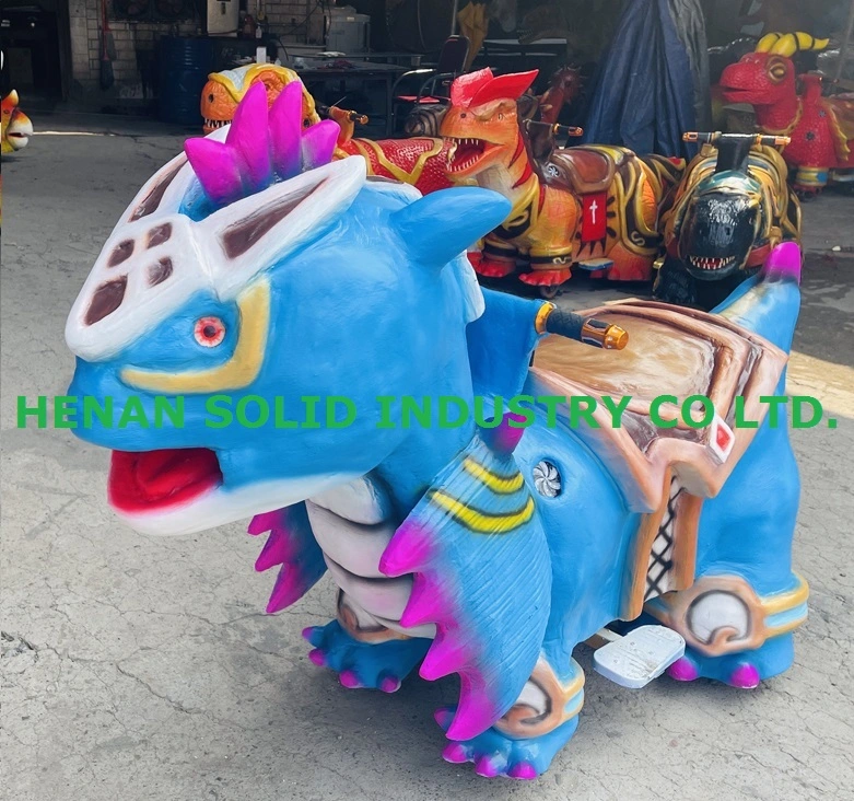 Coin Operated Shopping Mall Walking Animal Rides on Dinosaur