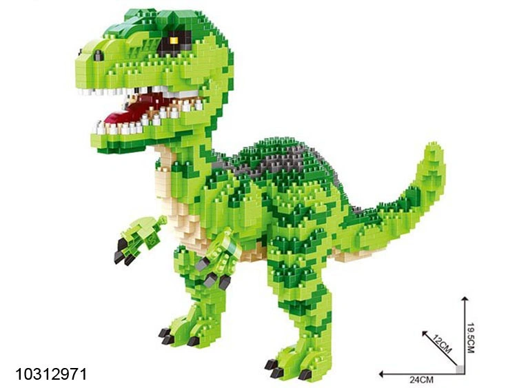 Large Dinosaur Building Blocks Jurassic Tyrannosaurus Rex Children&prime;s Puzzle Puzzle Assembly Building Blocks Dinosaur Toys