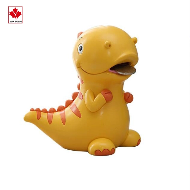 Wholesale Resin Dinosaur Piggy Bank Animal Coin Bank Home Decoration