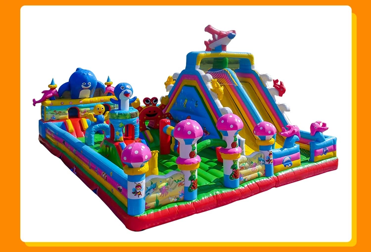 Favorite Dinosaur Park Inflatable Tents Theme Bouncy Castle Castle Slide for Kids
