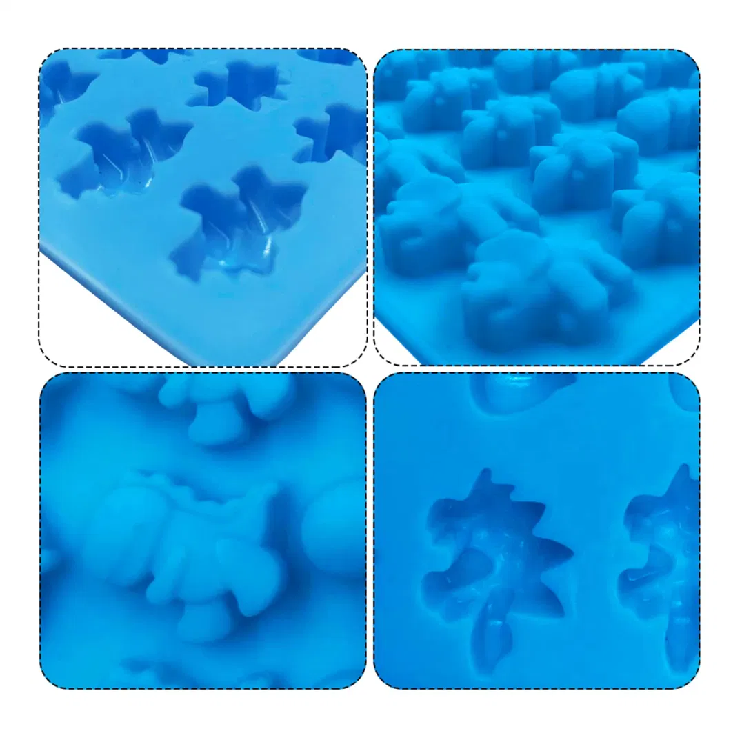 Silicone 30-Piece Dinosaur Molds Jurassic-Themed Dinosaur Cookie Jelly Pudding Gummy Molds