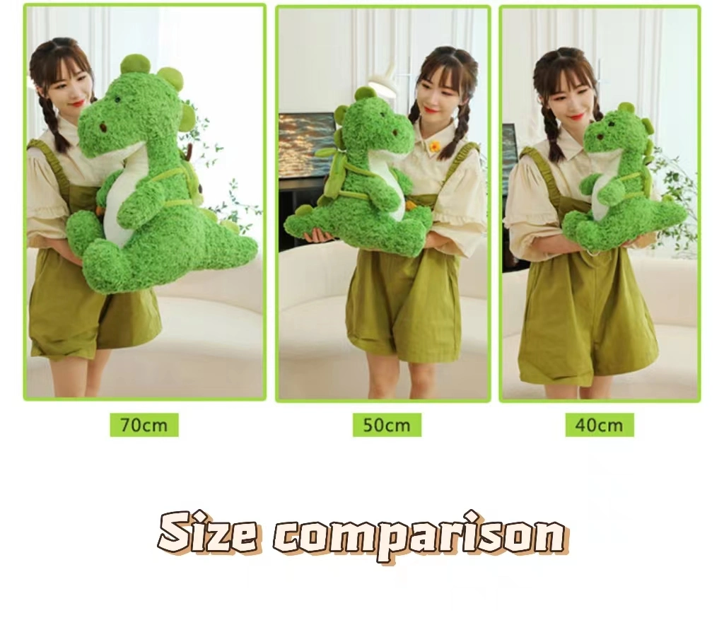 Factory Wholesales Cartoon Dinosaurs Creative Knapsack Dinosaur Plush Toys Children Stuffed Toys Machine Plush Toys