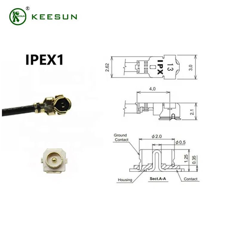 433MHz/315MHz/470MHz Wireless Module Built-in FPC Antenna with 1.13mm RF Cable