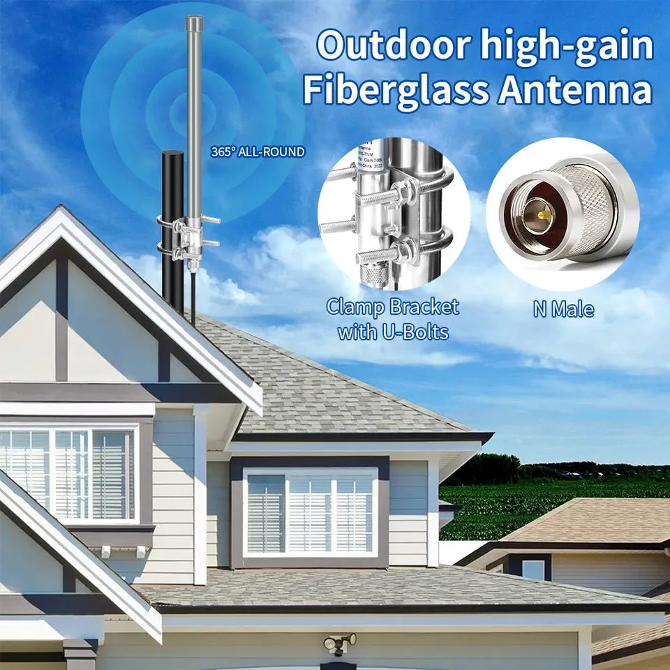 Multi Band 4G LTE Omni Directional Fiberglass Antenna with N Male Connector