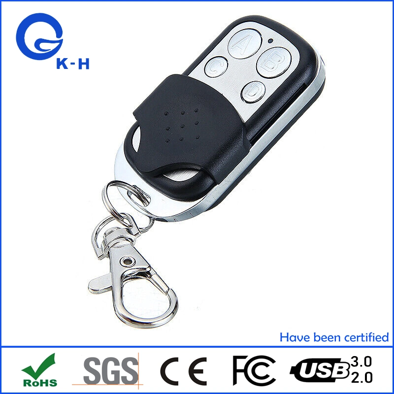 4 Buttons 433MHz RF Garage Door Gate Lock Rolling Code Remote Control