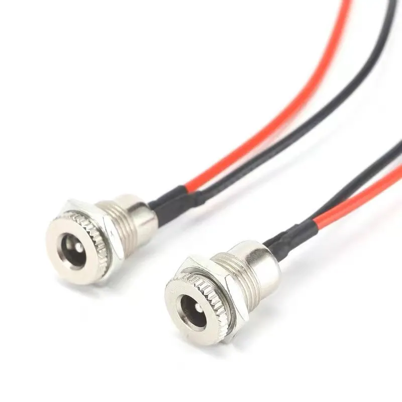 DC5.5 * 2.1mm Power Socket Interface Charging Port Male and Female Head Cable Customization