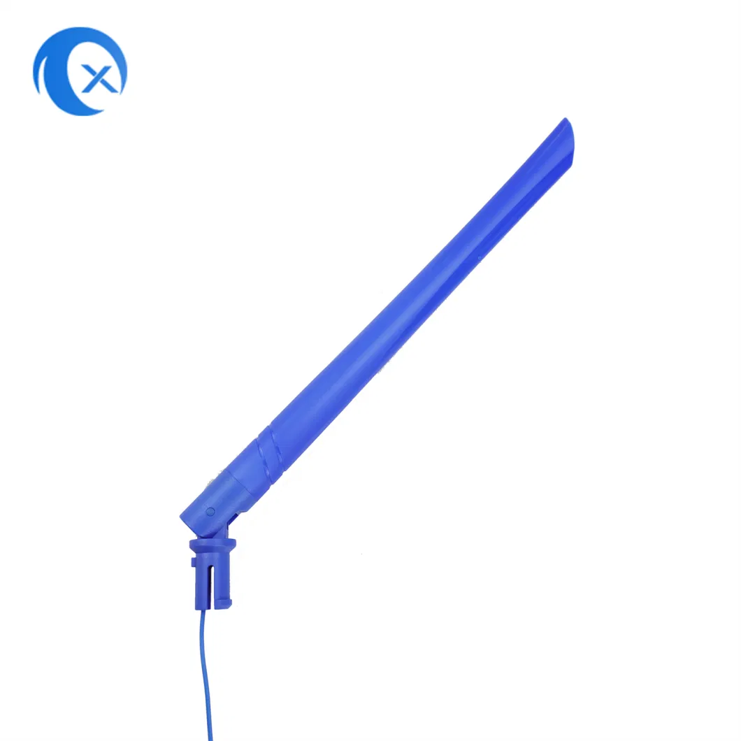 2.4G External Foldable High-Gain 5dBi Indoor Omni Directional Blue Color Ap Router CPE WiFi Antenna with Cable