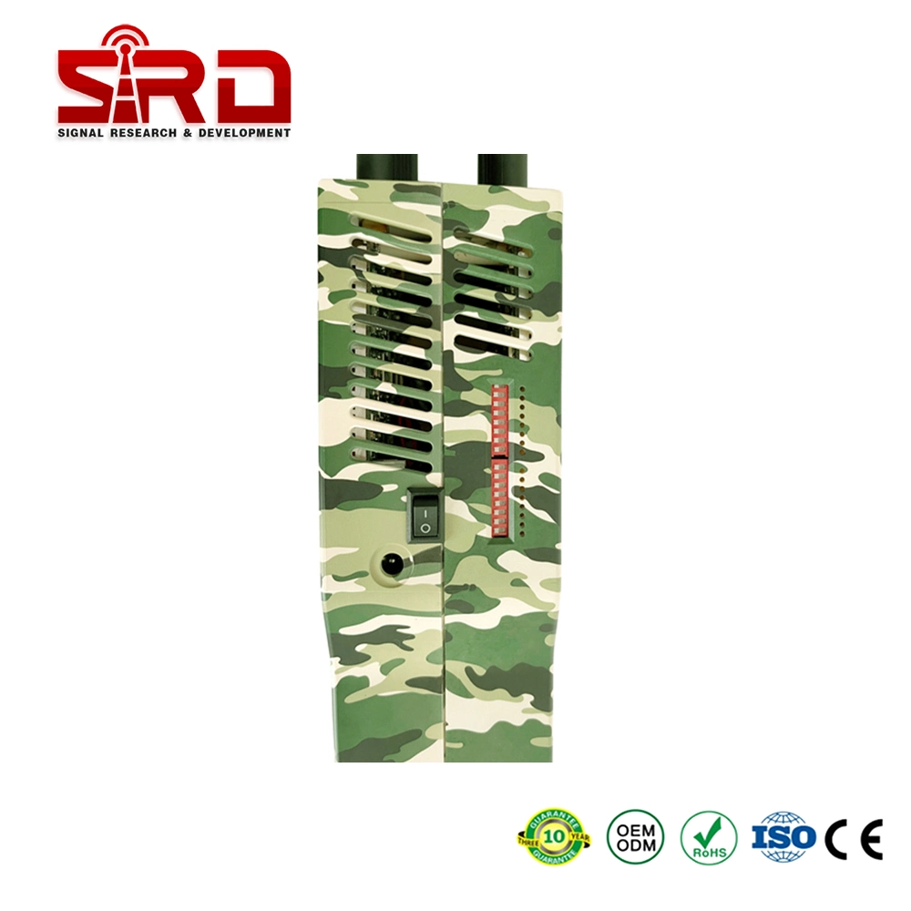 Handheld 16 Bands Portable RF Signal 315 433MHz 2g 3G 4G 5g GPS 10-30m Mobile Phone Signal Jammer