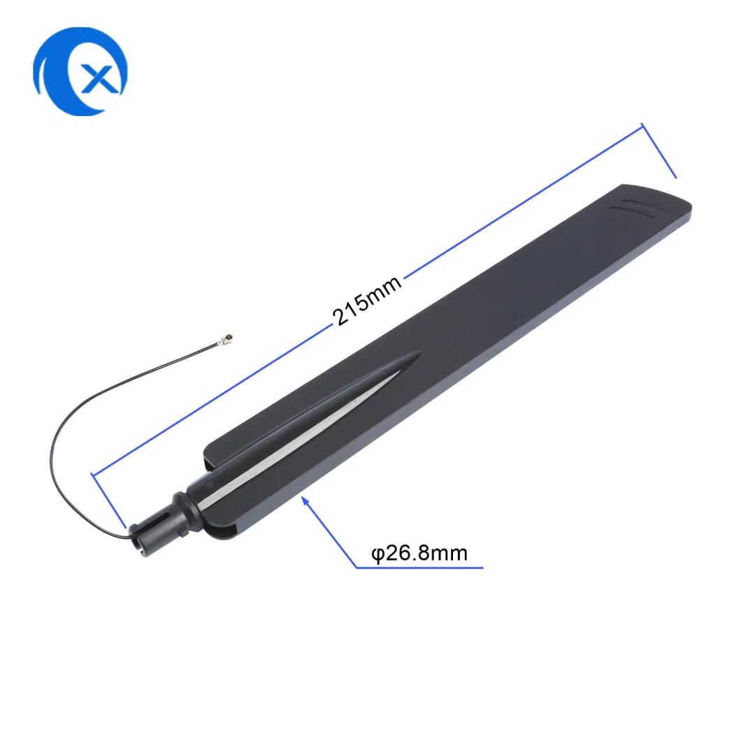 2.4G/5.8g 5dBi Blade Dual-Band WiFi Rubber Antenna with Flying Cable